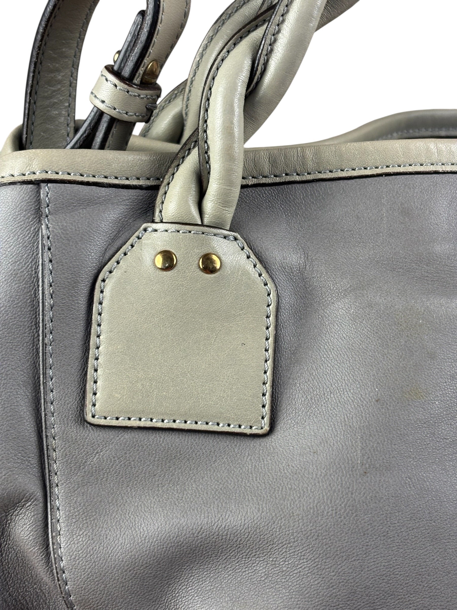 Chloé Vintage Grey Leather Shoulder Bag