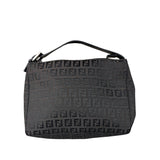 Fendi Vintage Black Zucchino Mini Oyster Pochette