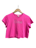 Chloe Kids Stud Logo Half Sleeve Cropped Baby Tee
