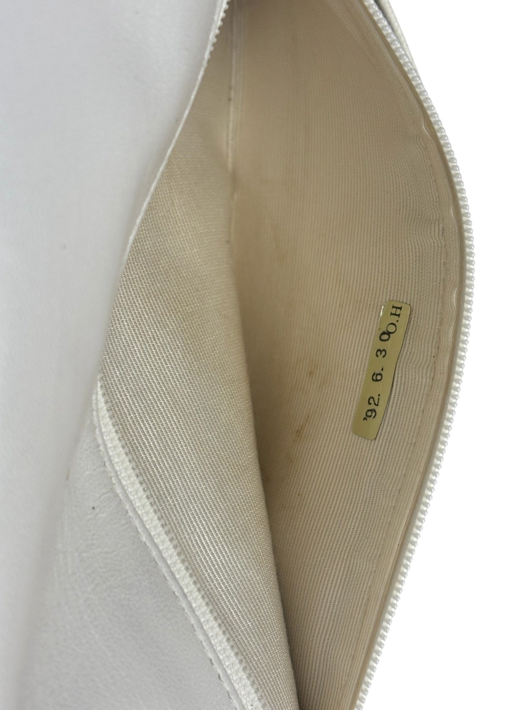 Chanel White Lambskin Diana Bijoux Flap 1992