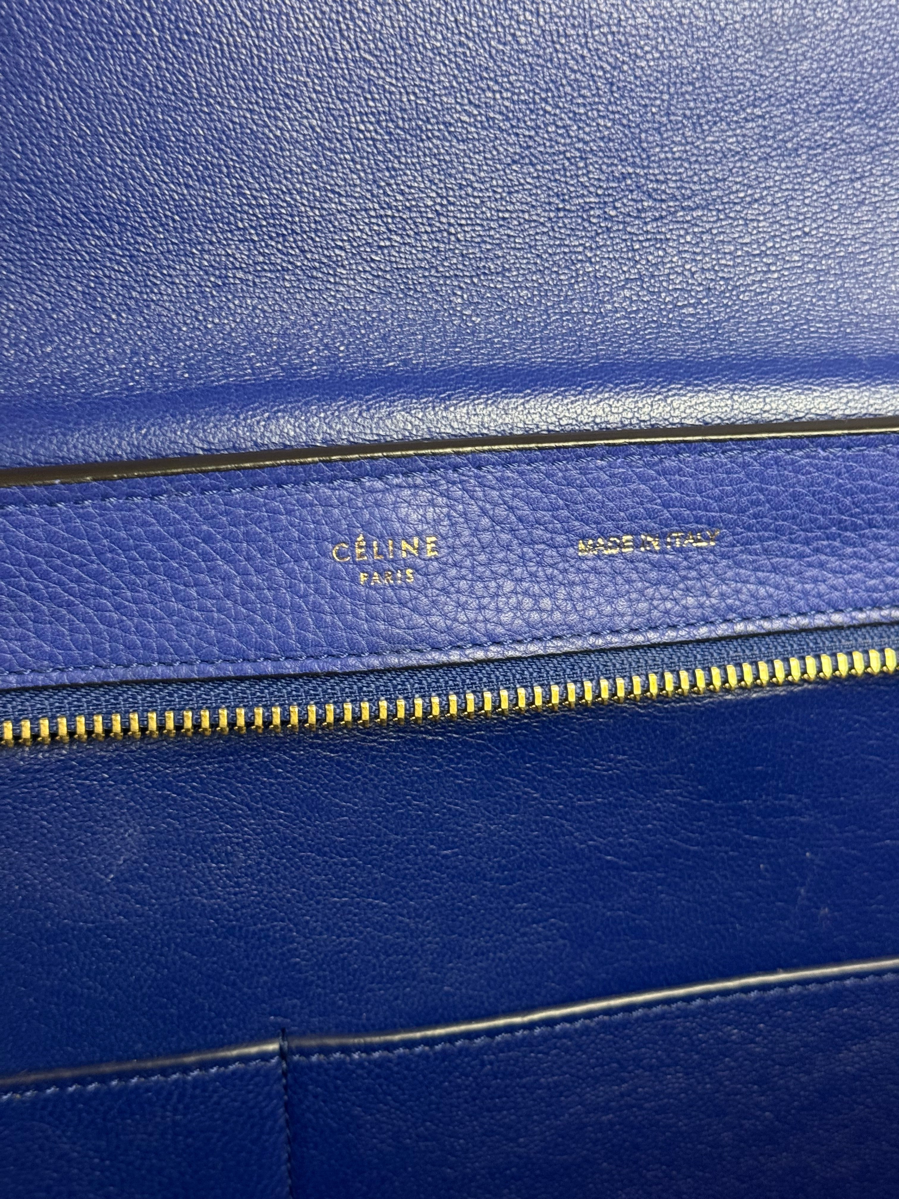 Celine Blue Trapeze Two-Way Bag