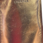 Chanel Vintage Metallic Bronze Leather Crossbody Bag 1997
