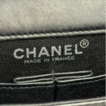 Chanel Black Patent Leather Chocolate Bar Flap Bag 2000