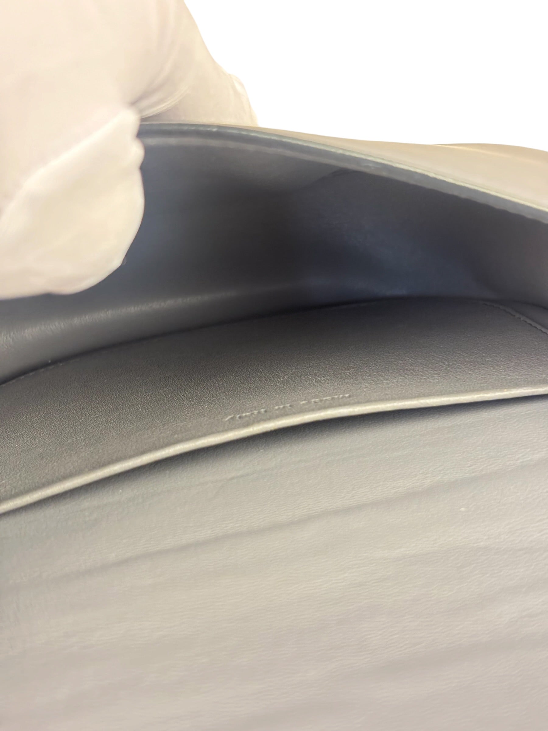 Celine Grey Leather Trotteur Small Crossbody Bag