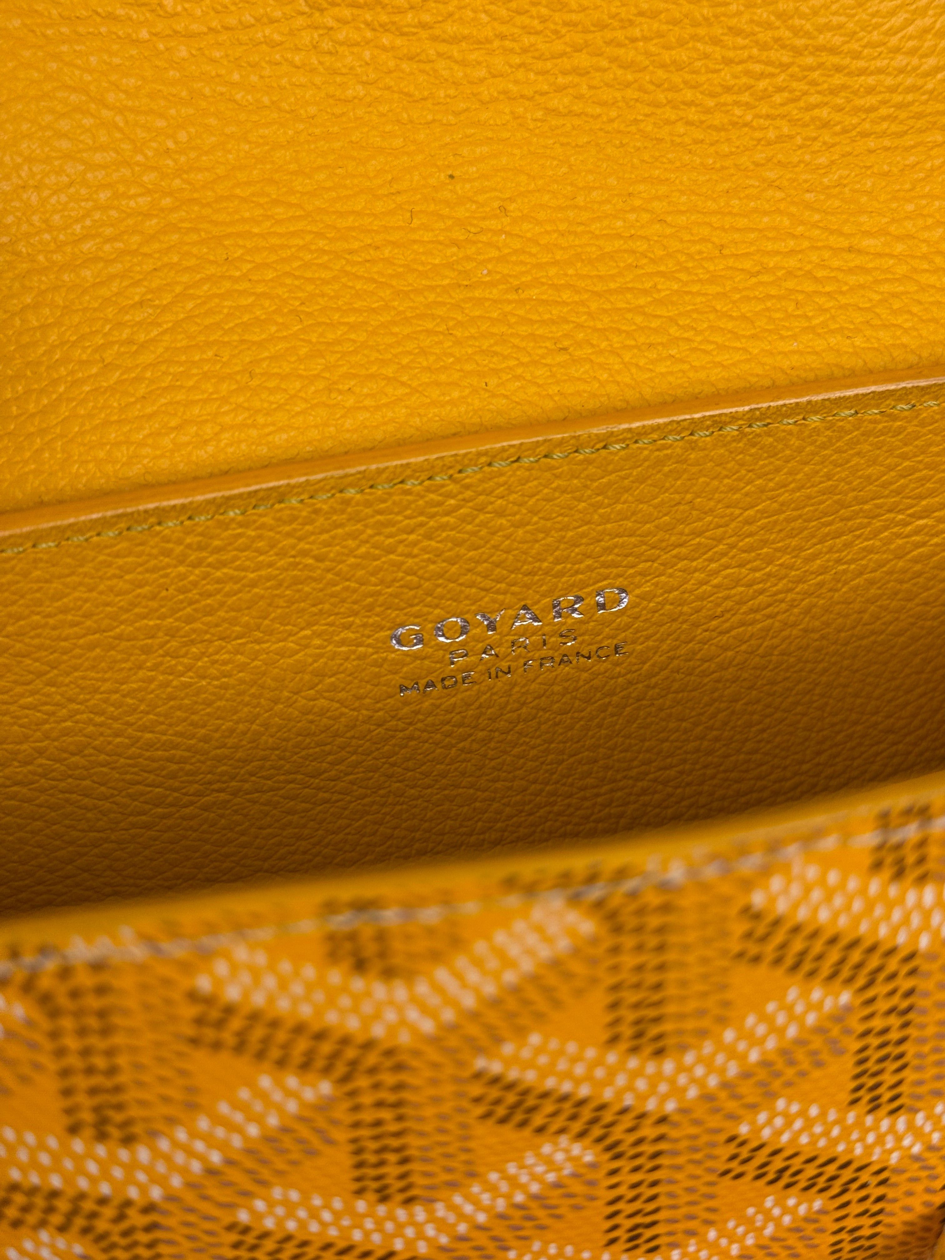 Goyard Mini Goyardine Soft Saigon Top Handle Bag Yellow