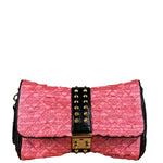 Louis Vuitton Limited Edition Bunny Pink Leather Monogram Coquette Clutch