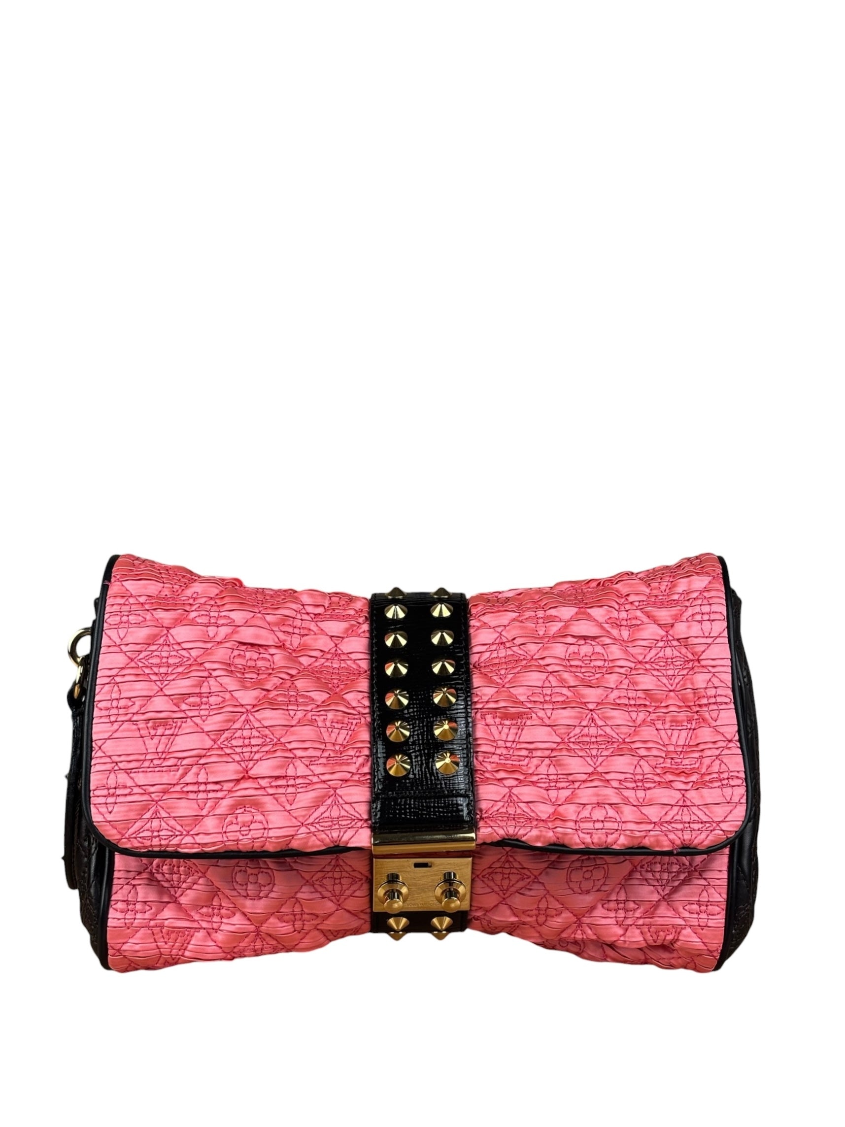 Louis Vuitton Limited Edition Bunny Pink Leather Monogram Coquette Clutch