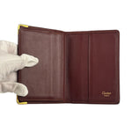 Cartier Vintage Burgundy Leather Wallet