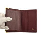 Cartier Vintage Burgundy Leather Wallet
