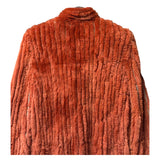 Fabio Mantegazza Vintage Orange Sheared Faux Fur Coat