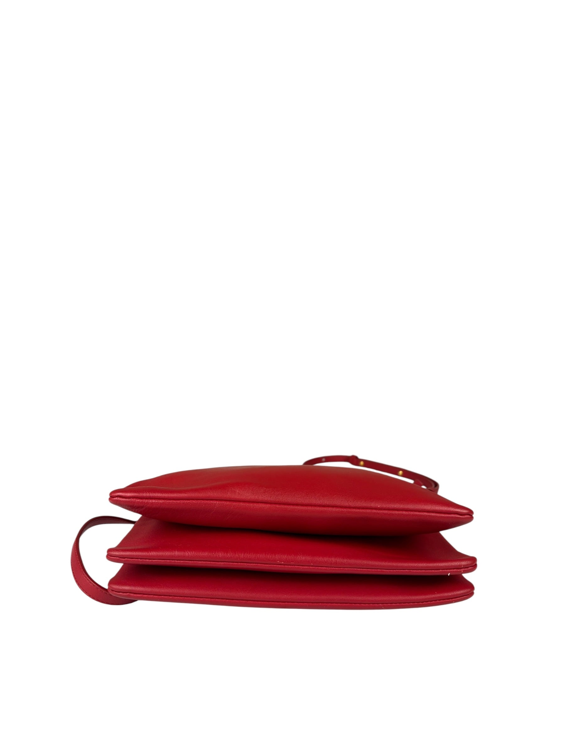 Celine Red Leather The Row 90's Shoulder Bag