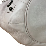 Balenciaga Baby Pink Leather Pompon Moto City 2Way Bucket Bag
