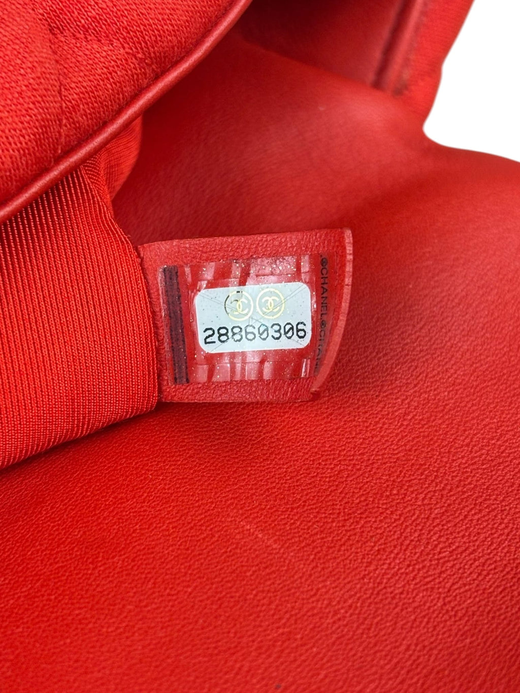 Chanel Red Quilted Leather Trim Jersey 19 Flap Bag 2019
