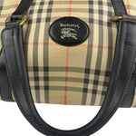 Burberry Vintage Haymarket House Small Boston Bag