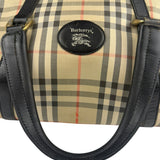 Burberry Vintage Haymarket House Small Boston Bag