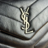 Saint Laurent Loulou Black Leather Shoulder Bag