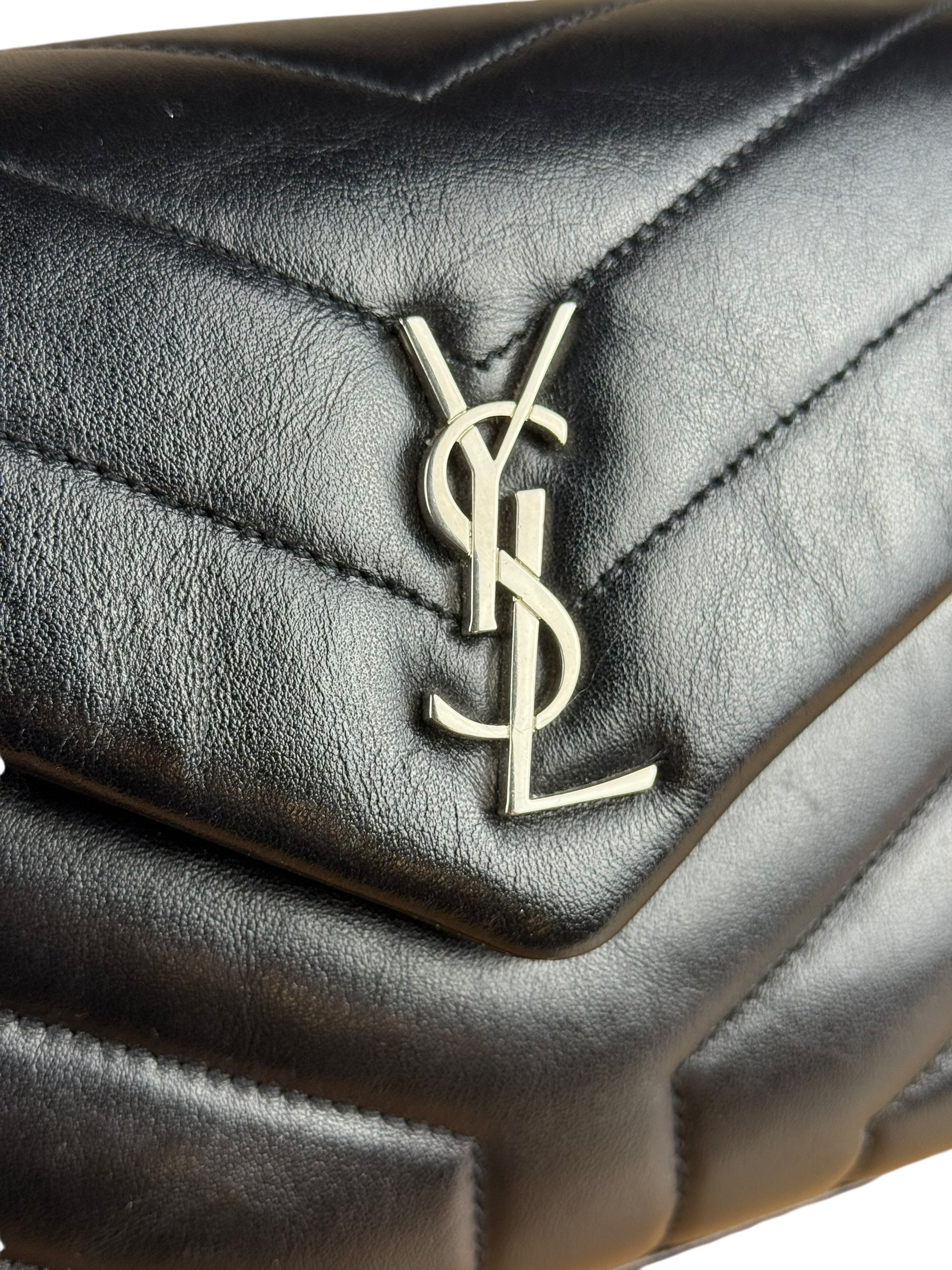 Saint Laurent Loulou Black Leather Shoulder Bag