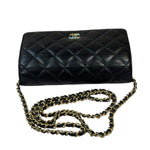 Chanel Black Quilted Wallet On Chain 2019