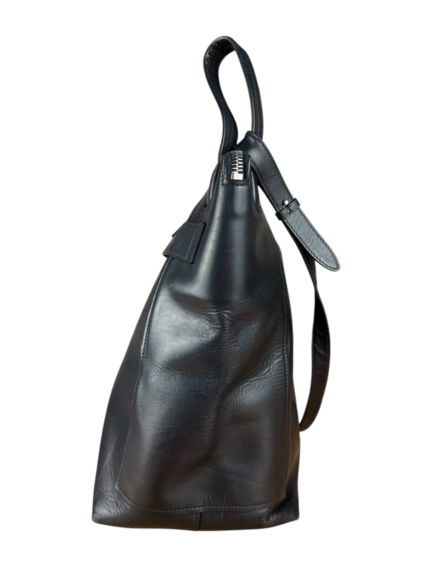 Balenciaga Black Leather Kendall Bucket Bag