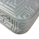 Fendi Blue Embossed Leather FF Baguette
