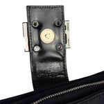 Fendi Black Nylon Mamma Baguette Shoulder Bag
