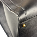 Gucci Black Leather Bamboo Diana 2Way Tote Bag