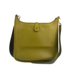 Hermes Green Leather Evelyne TMP Crossbody Bag