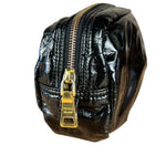 Prada Black Patent Vernice Cosmetic Pouch
