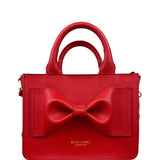 Blue Label Crestbridge Red Pebbled Leather Two-Way Bag