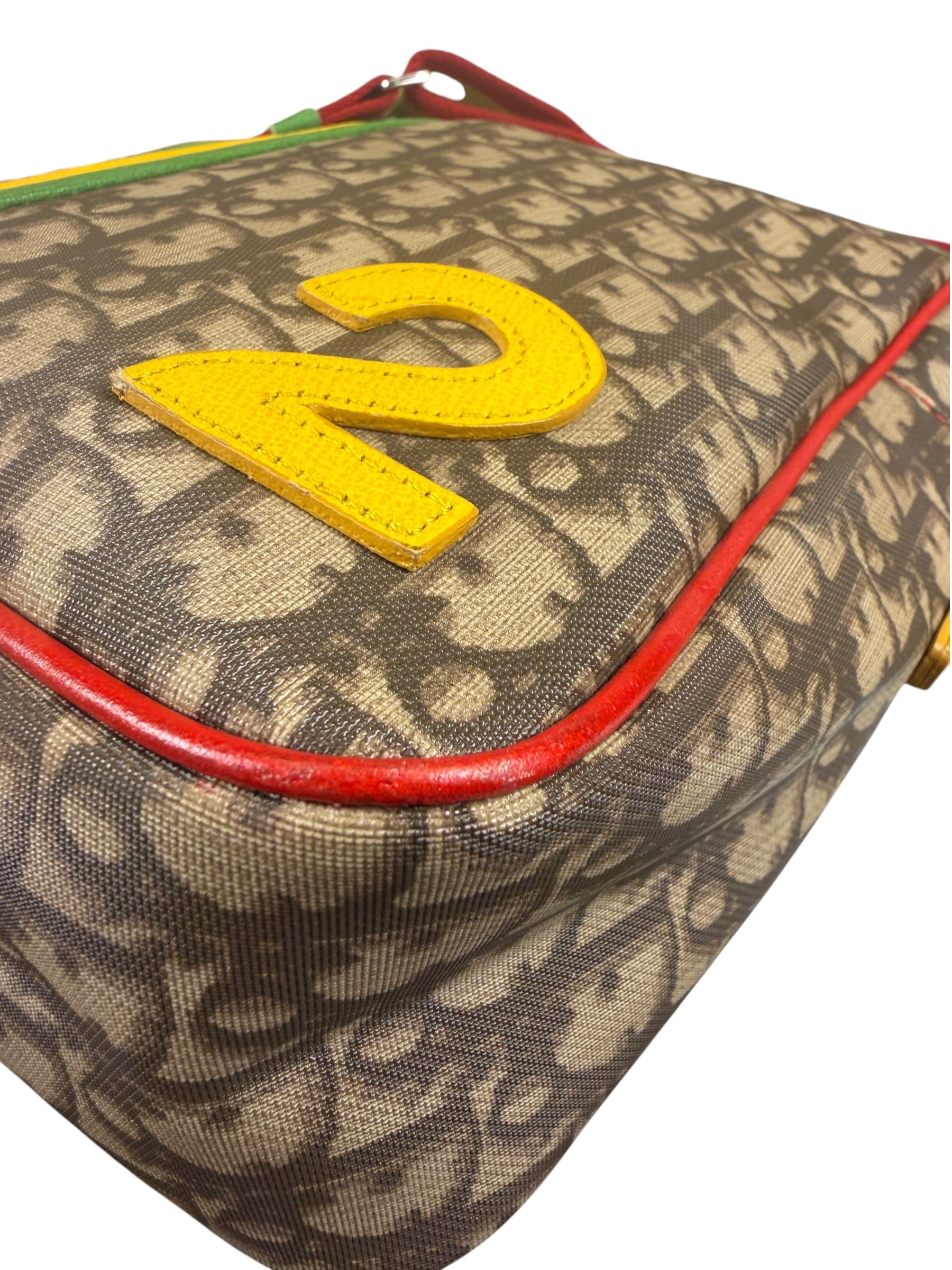 Christian Dior Brown Rasta Totter No.2 Messenger Bag