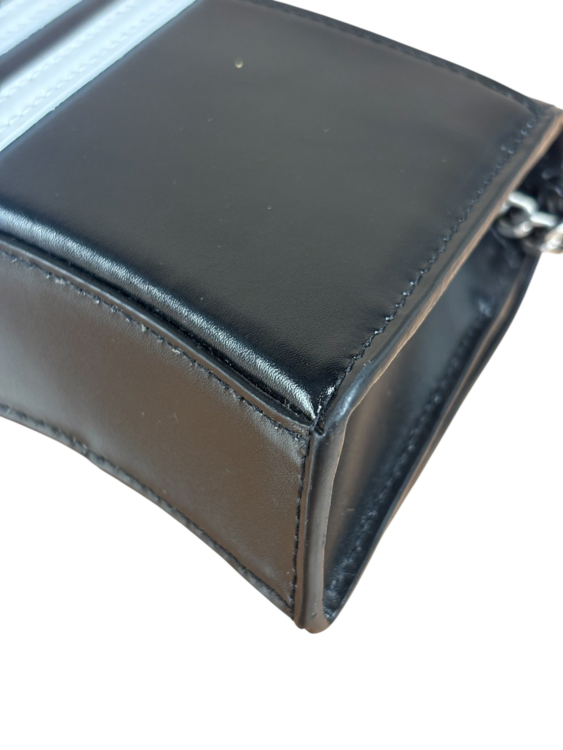Balenciaga x Adidas Black Hourglass Wallet on Chain
