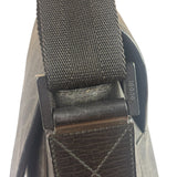 Gucci Grey/Black Leather GG Supreme Messenger Bag