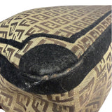 Fendi Black Trim Zucca Mamma Baguette