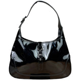 Gucci Vintage TF Black Patent Leather Jackie Hobo Bag