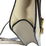 Gucci Textured Calfskin Bee Star Sylvie Shoulder Bag White