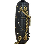 Gucci Black Pearly GG Marmont Flap Bag