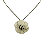 Chanel Vintage Camellia Pendant Necklace