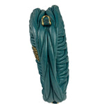 Miu Miu Dark Green Nappa Leather Wander Matelasse Micro Hobo Bag