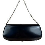Gucci Black Leather Bamboo Night Small Clutch/Pochette