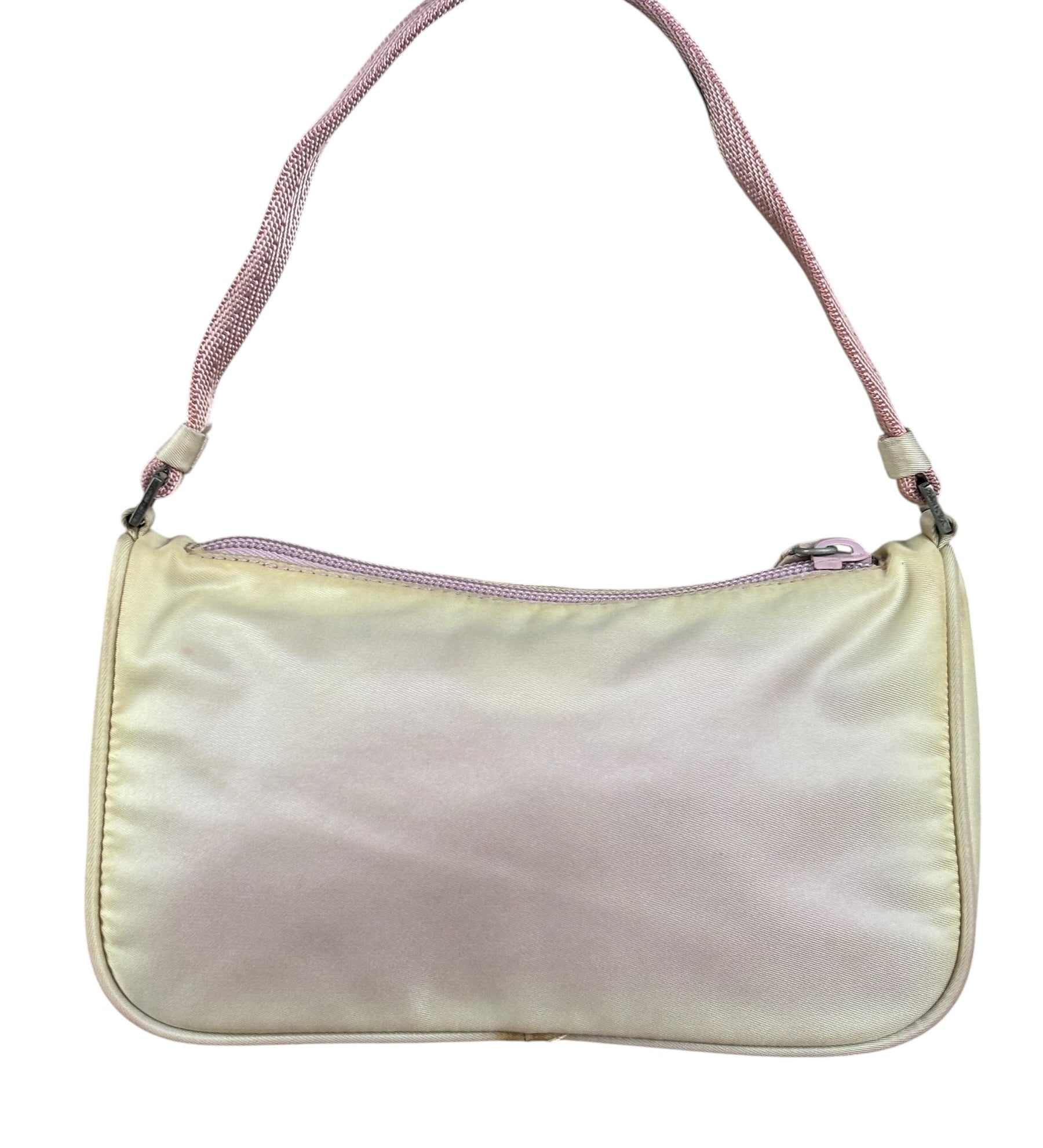 Prada Pink Nylon Tessuto Pochette