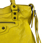 Balenciaga Yellow Leather Classic City Bag