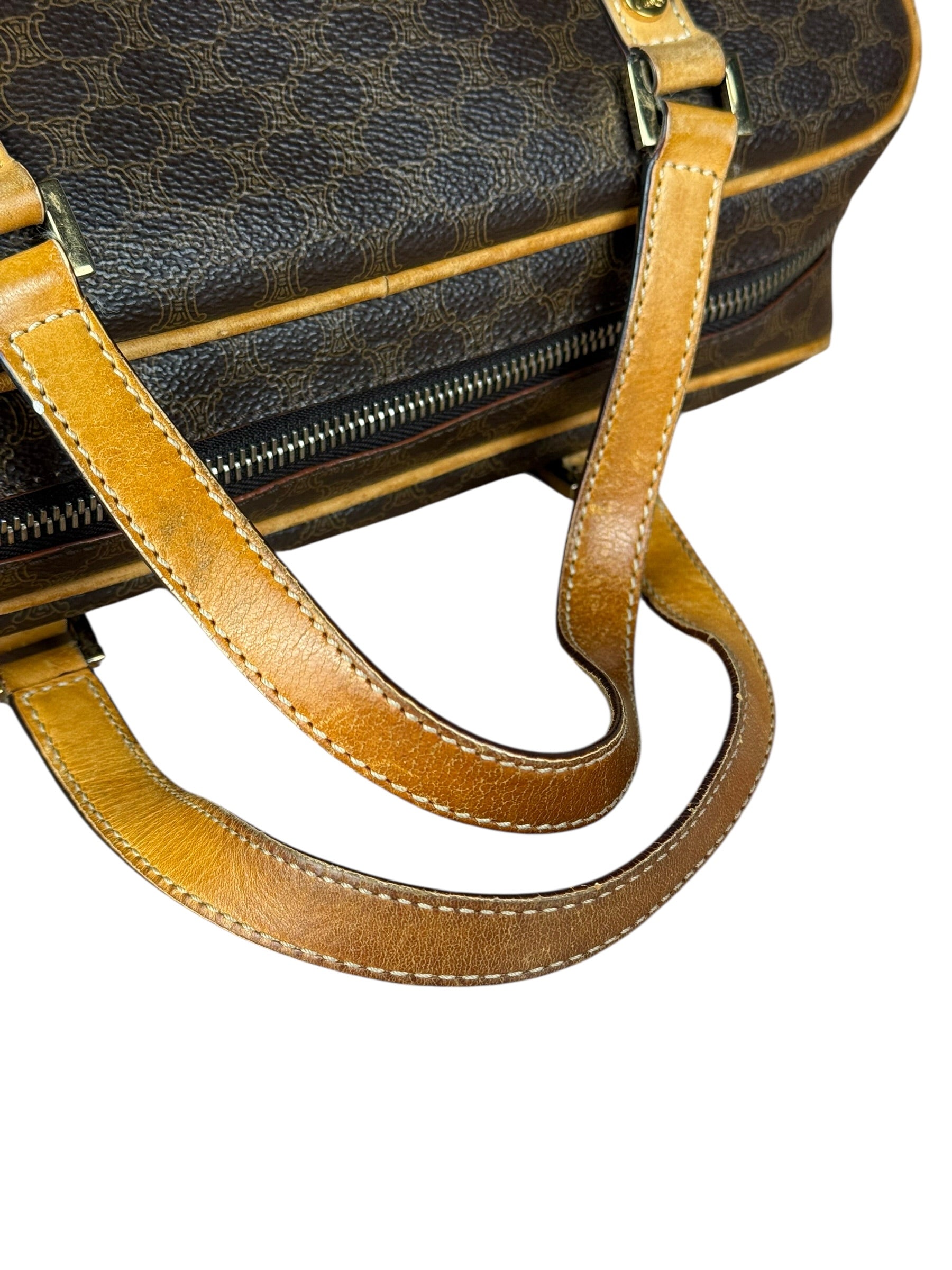 Celine Vintage Macadam Bowler Bag (Exposed Piping)