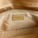 Chanel Gold Leather East West Shoulder Bag 2001