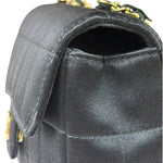 Chanel Black Satin Chocolate Bar Mini East-West Flap Bag