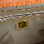 Fendi Vintage Orange Zucca Mamma FF Monogram Baguette