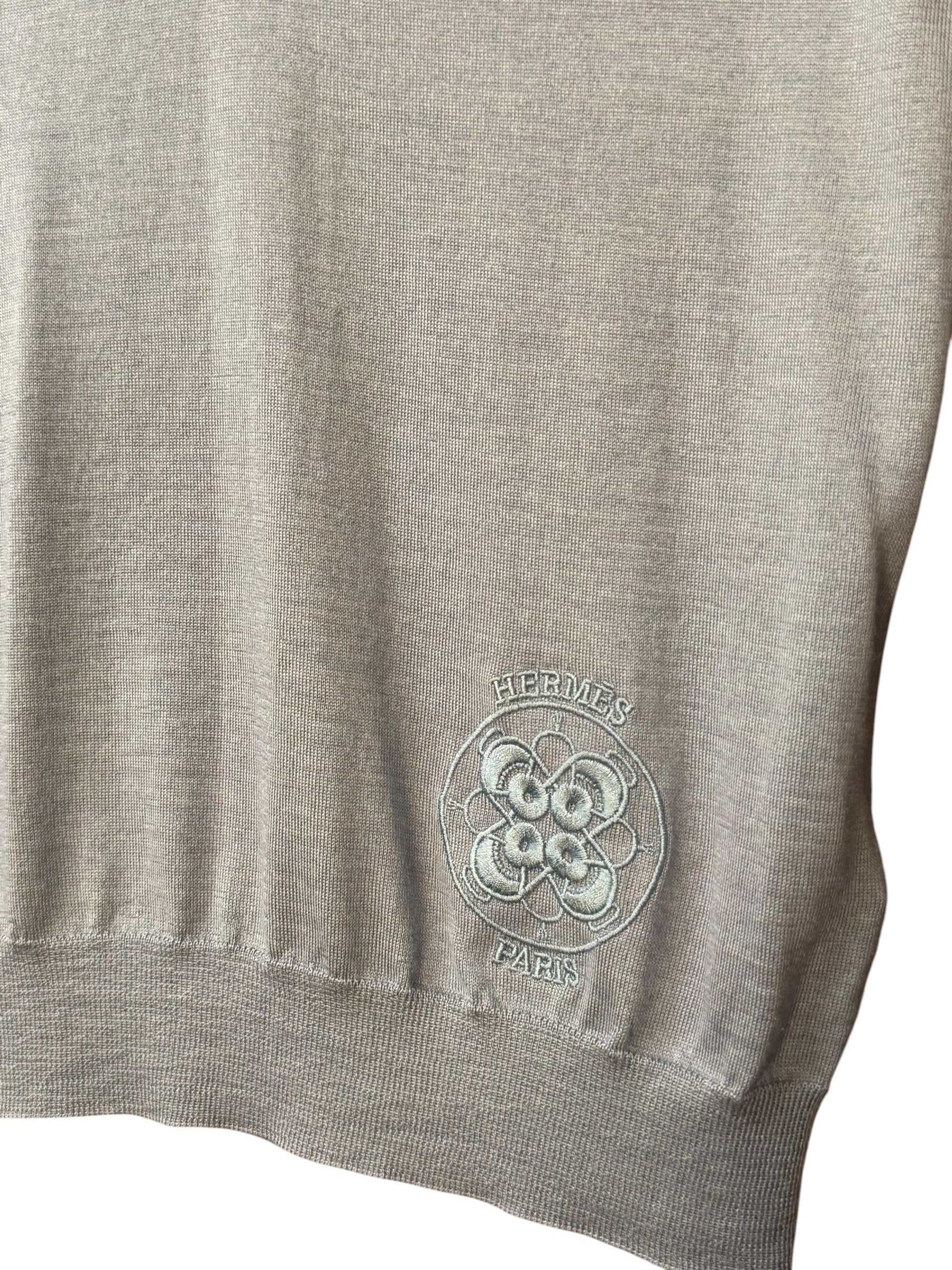 Hermes Vintage Blue Cashmere/Silk Sweater Vest