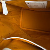 MCM Monogram White Bucket Shoulder Bag