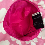 Miu Miu Pink Floral Canvas Bucket Hat