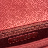 Chanel Red Caviar Leather Maxi Chain Flap Bag 2014