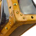 Louis Vuitton Vintage Brown Leather/PVC Monogram Ambre Tote
